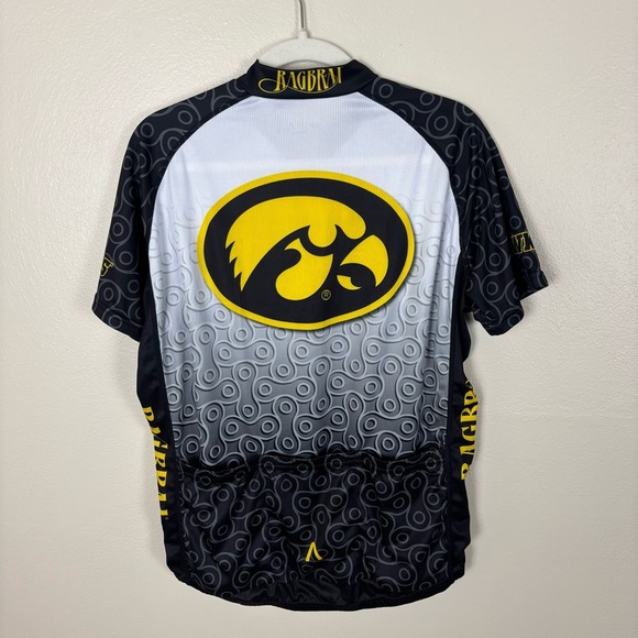 Primal Cycling Jersey Men’s Size Medium Iowa Hawkeyes Ragbrai Biking - Picture 5 of 6
